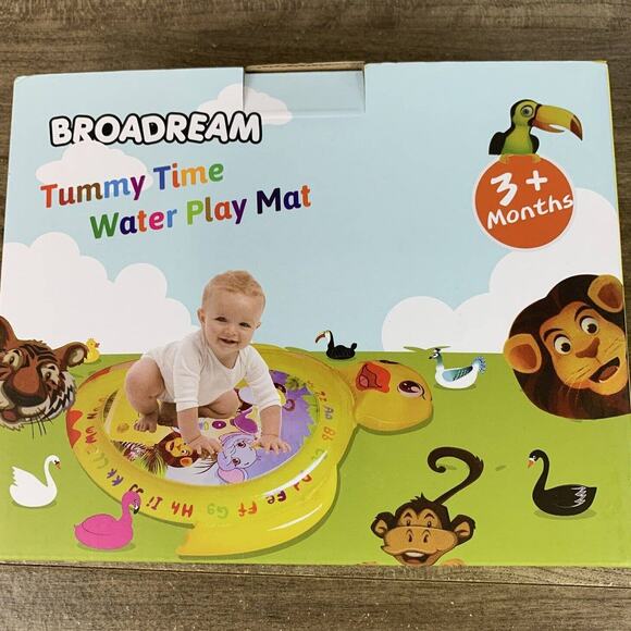 Tummy Time Water Play mat Baby & Toddlers Inflatable PVC Fun time Playmat Summer - Picture 9 of 12